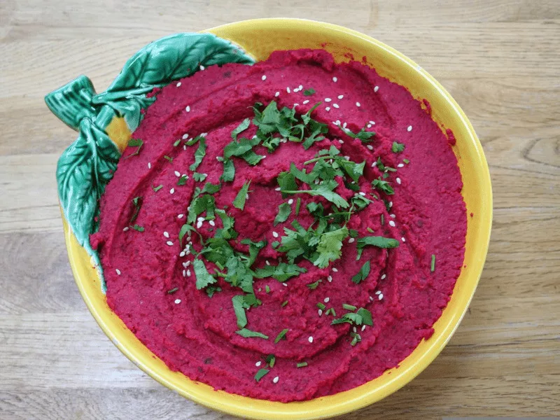 Vegetarian Beet Hummus Recipe