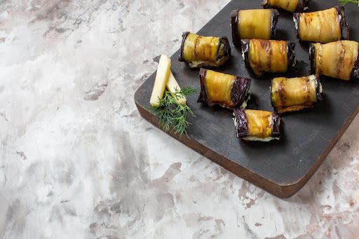 Roasted Eggplant Rolls