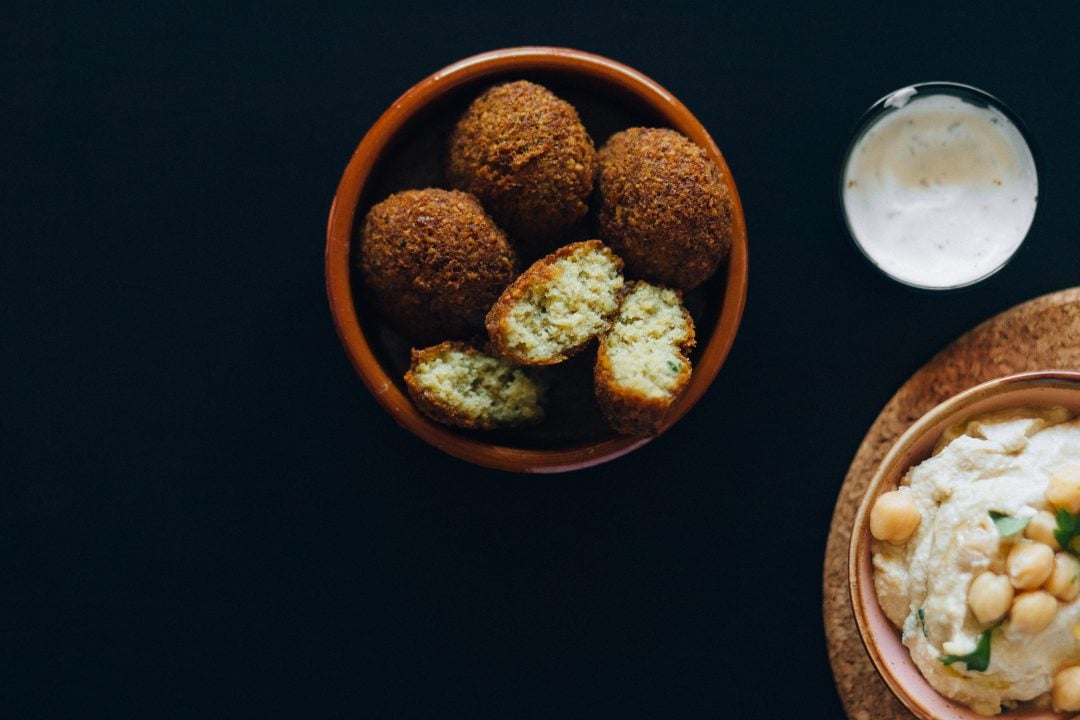 Pistachio Falafel with Cucumber Sauce