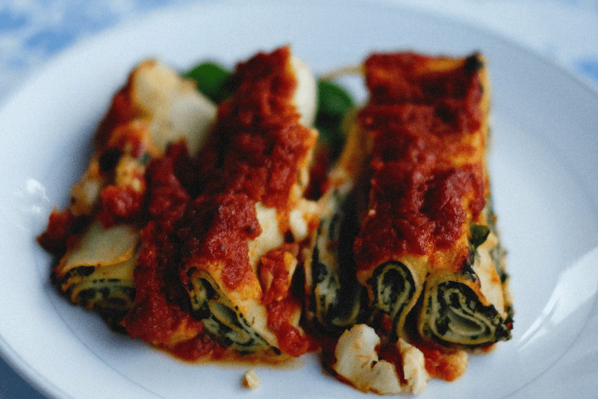 Thanksgiving Spinach Canneloni