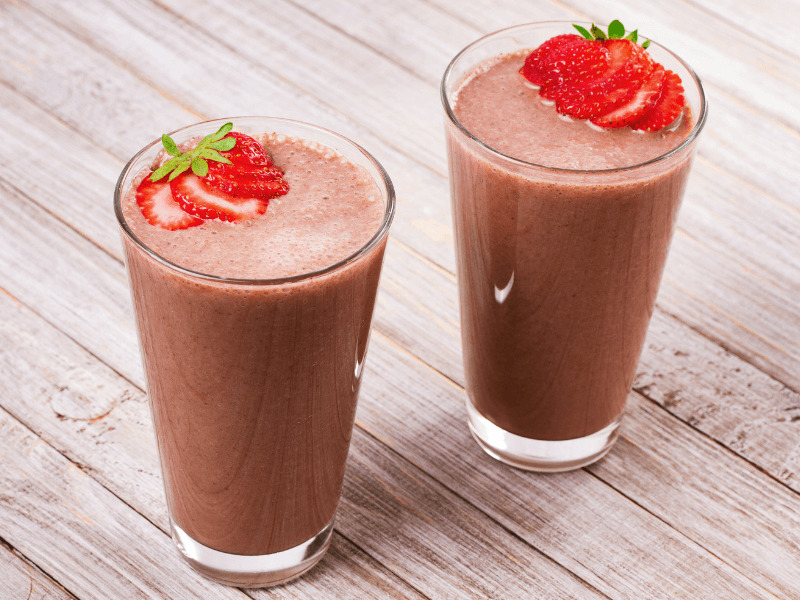 Chocolate and Strawberry Smoothie