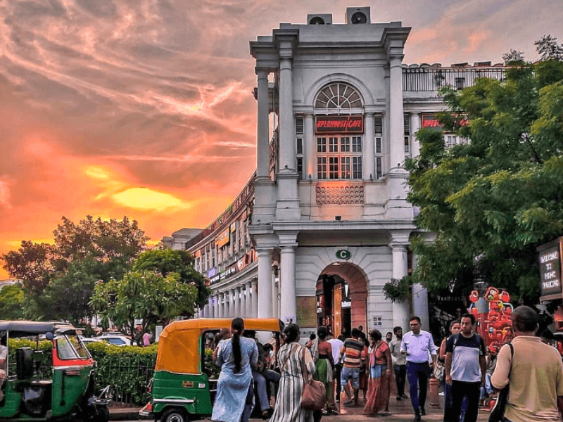 Cinnaught Place Shopping Place in India
