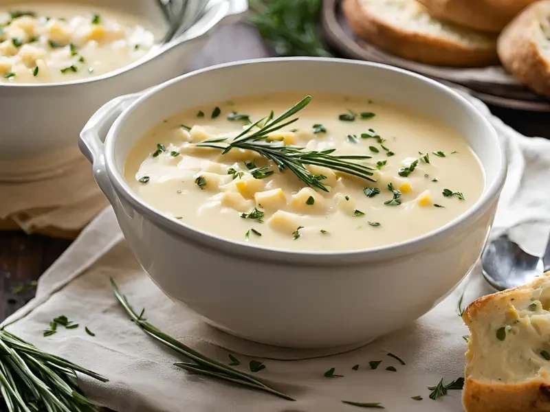 Potato and Cheddar Cheese Soup