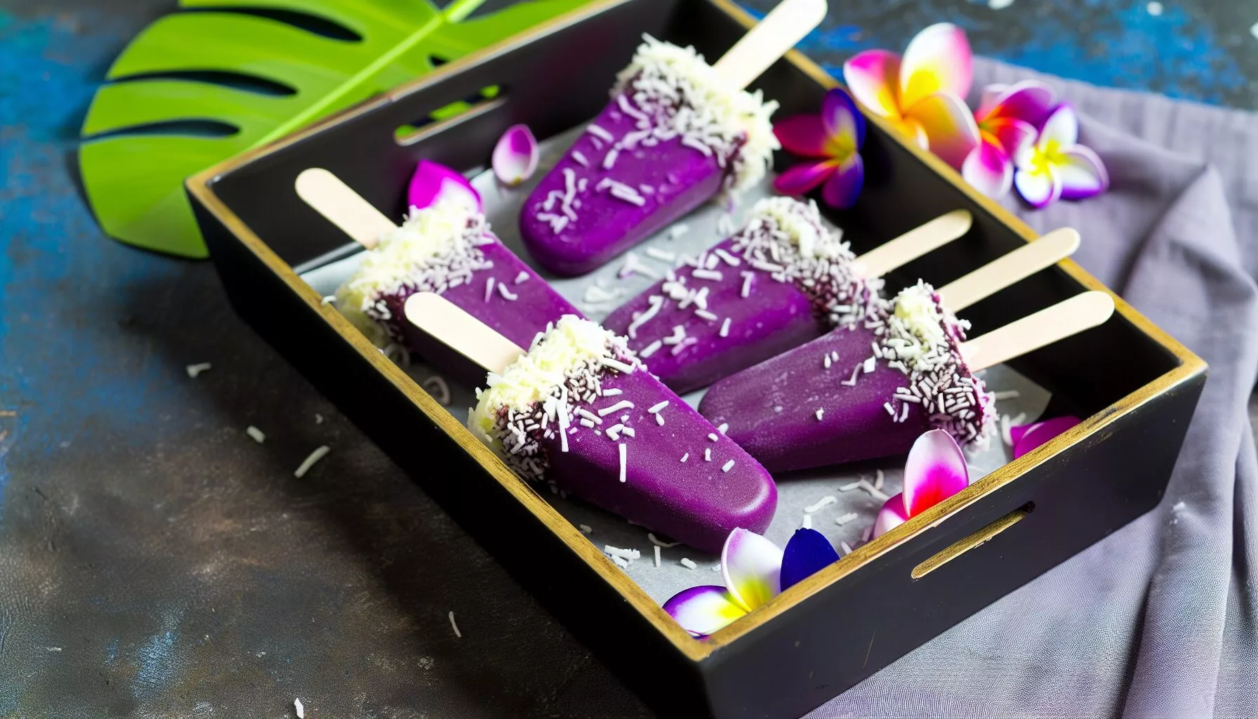 Ube Coconut Popsicles: A Creamy Tropical Treat for Hot Summer Days