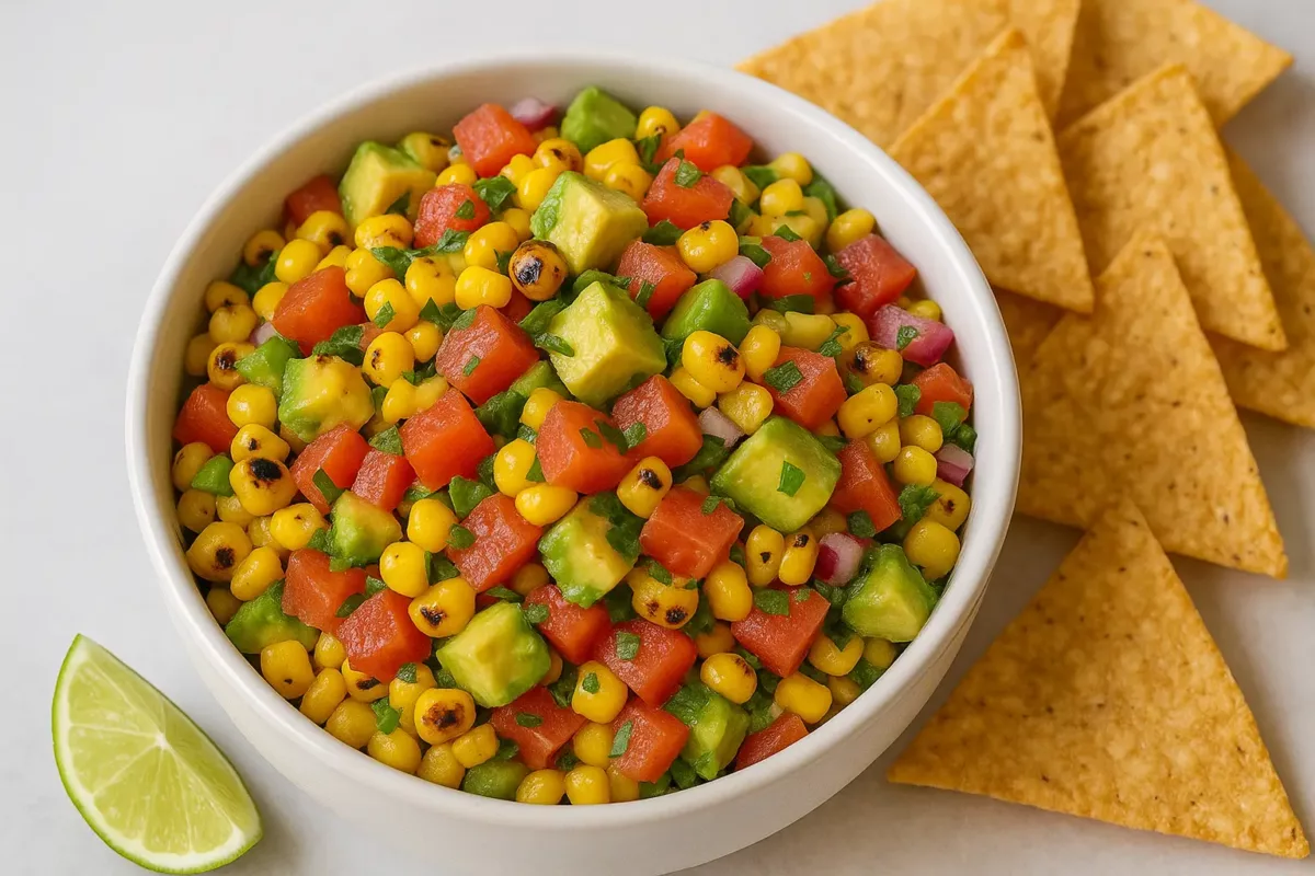 Charred Corn & Avocado Salsa