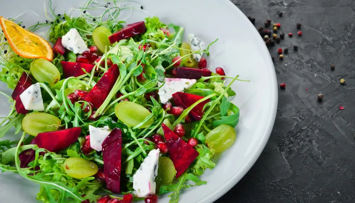Beet the Heat: Pistachio and Goat Cheese Salad