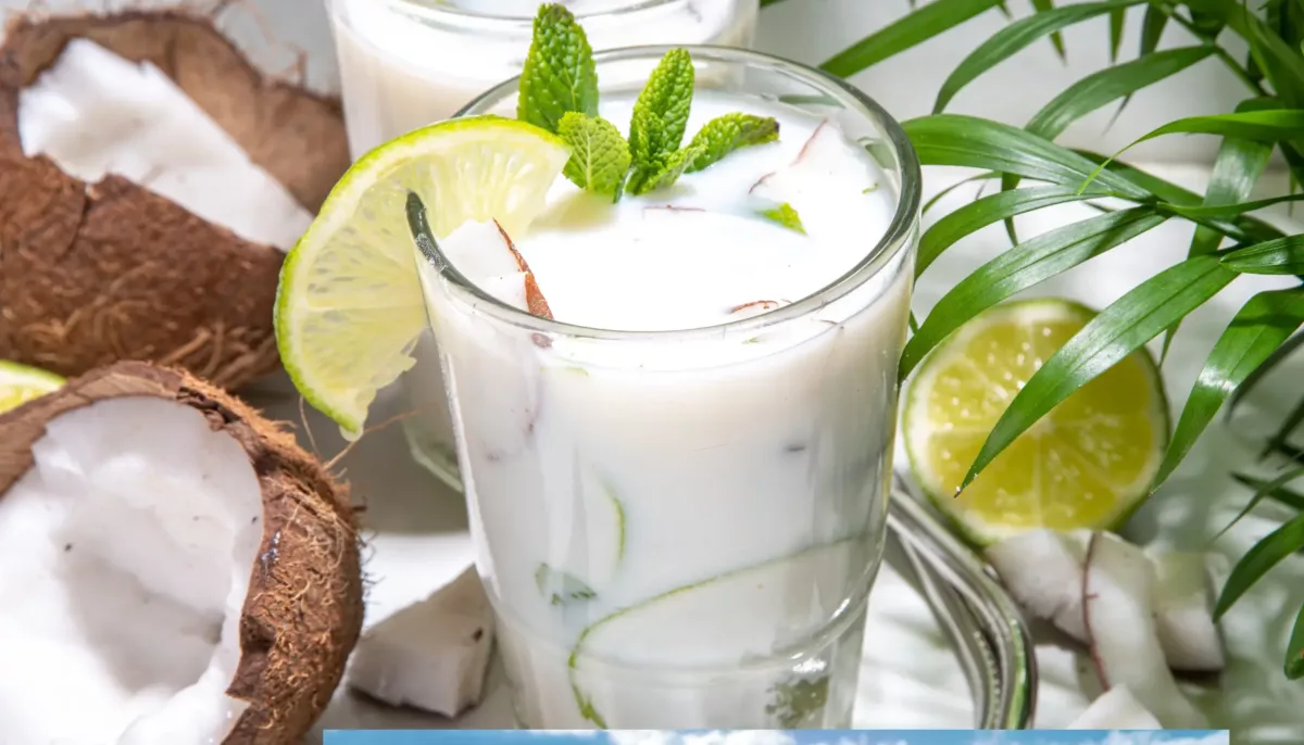 Frozen Coconut Mojito Mocktail