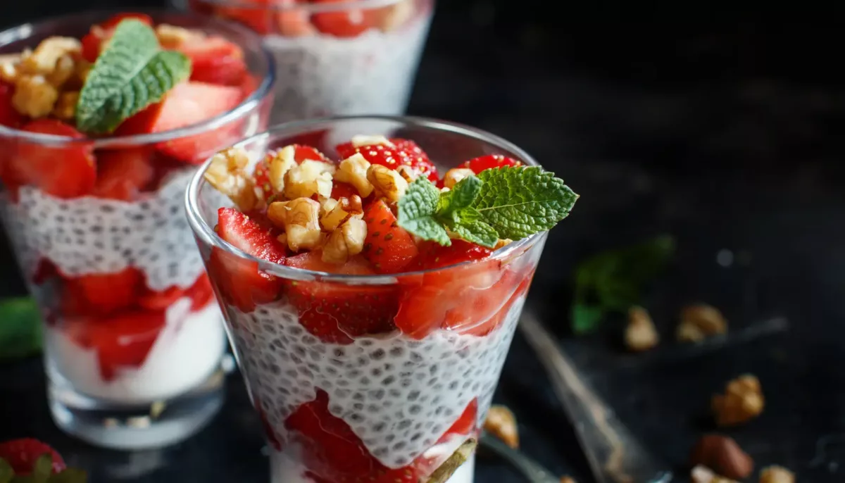 Lemon Poppyseed Chia Pudding Parfaits