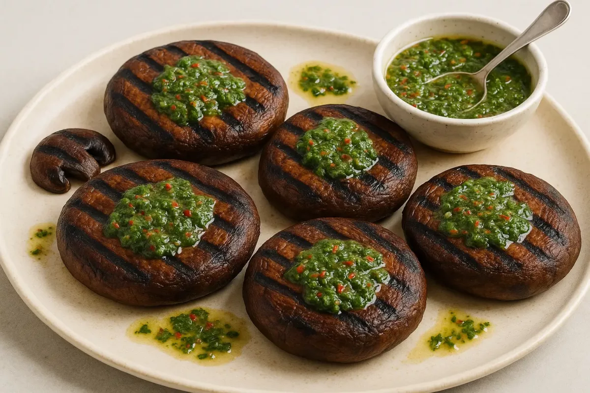 Grilled Portobello Mushrooms with Zesty Chimichurri