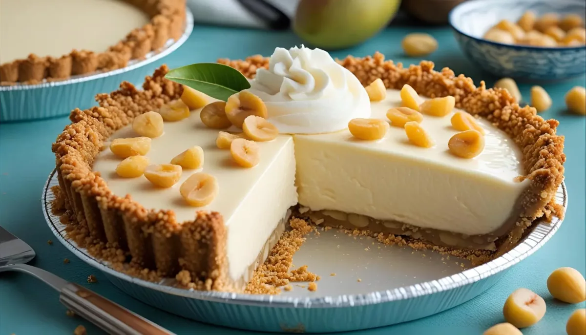 Vegan Haupia Pie with a Crunchy Macadamia Nut Crust